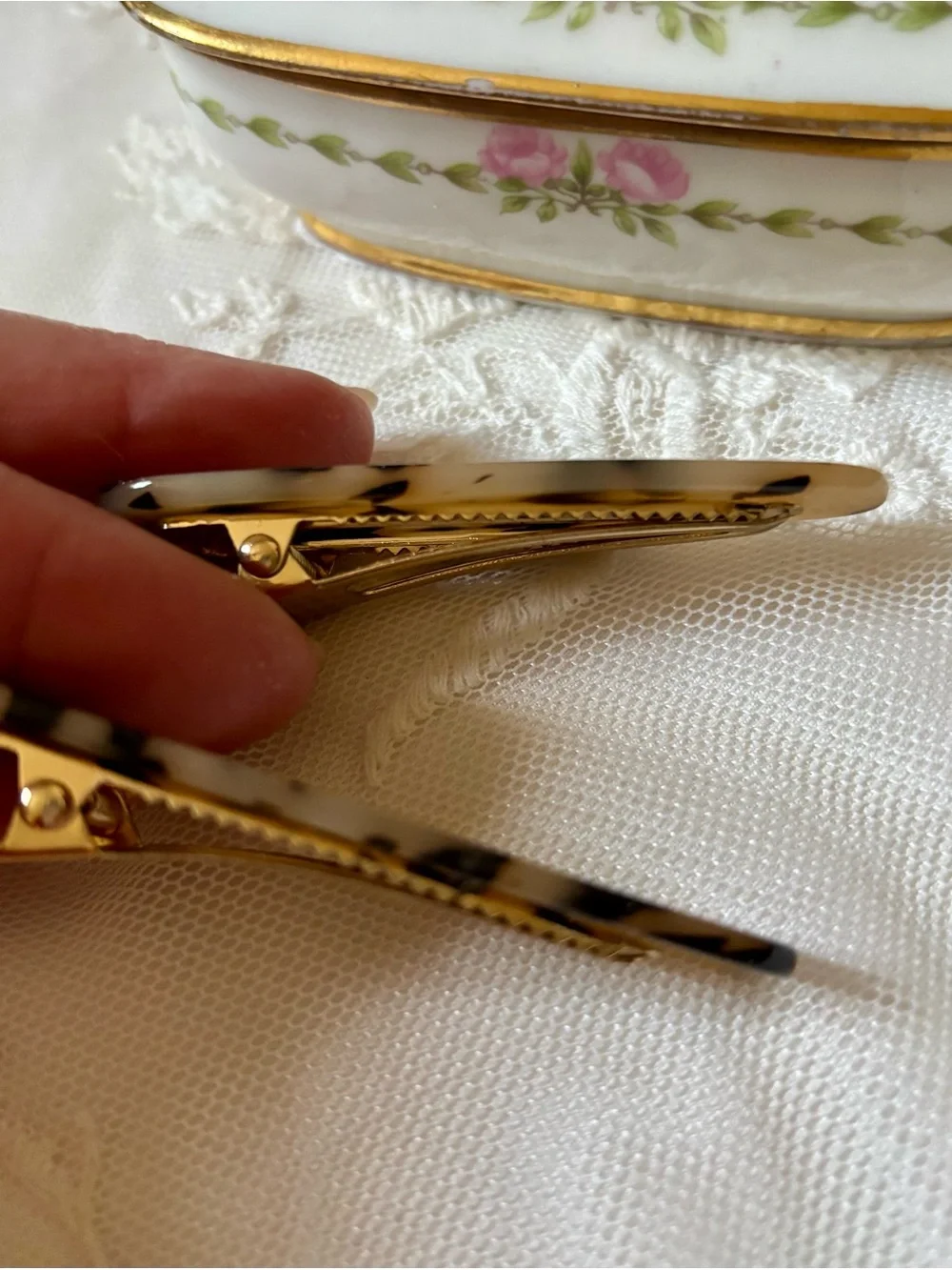 Faux Tortoiseshell Hair Clips